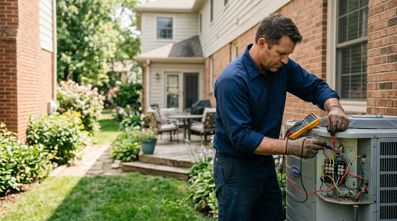 HVAC technician working near Vernon, UT